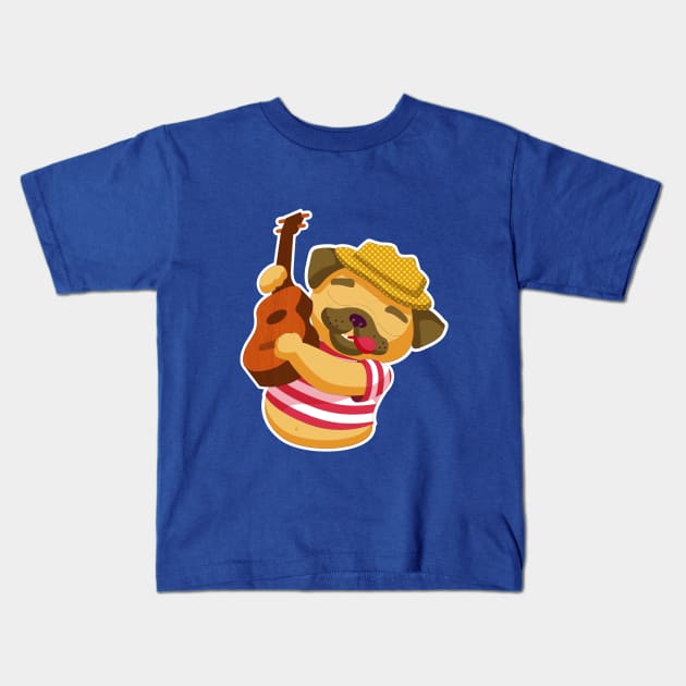 Cutie Pug Design Kids T-Shirt by teespotfashions